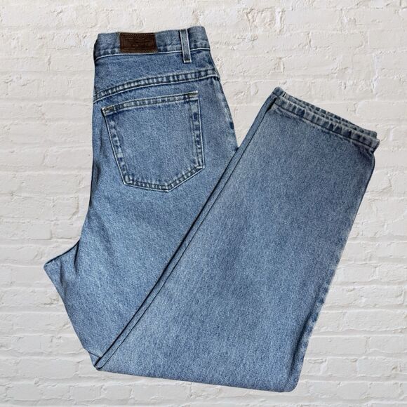 L.L. Bean Jeans Womens Blue Cotton Denim Double L Classic Fit High Rise Size 16R - Picture 1 of 10